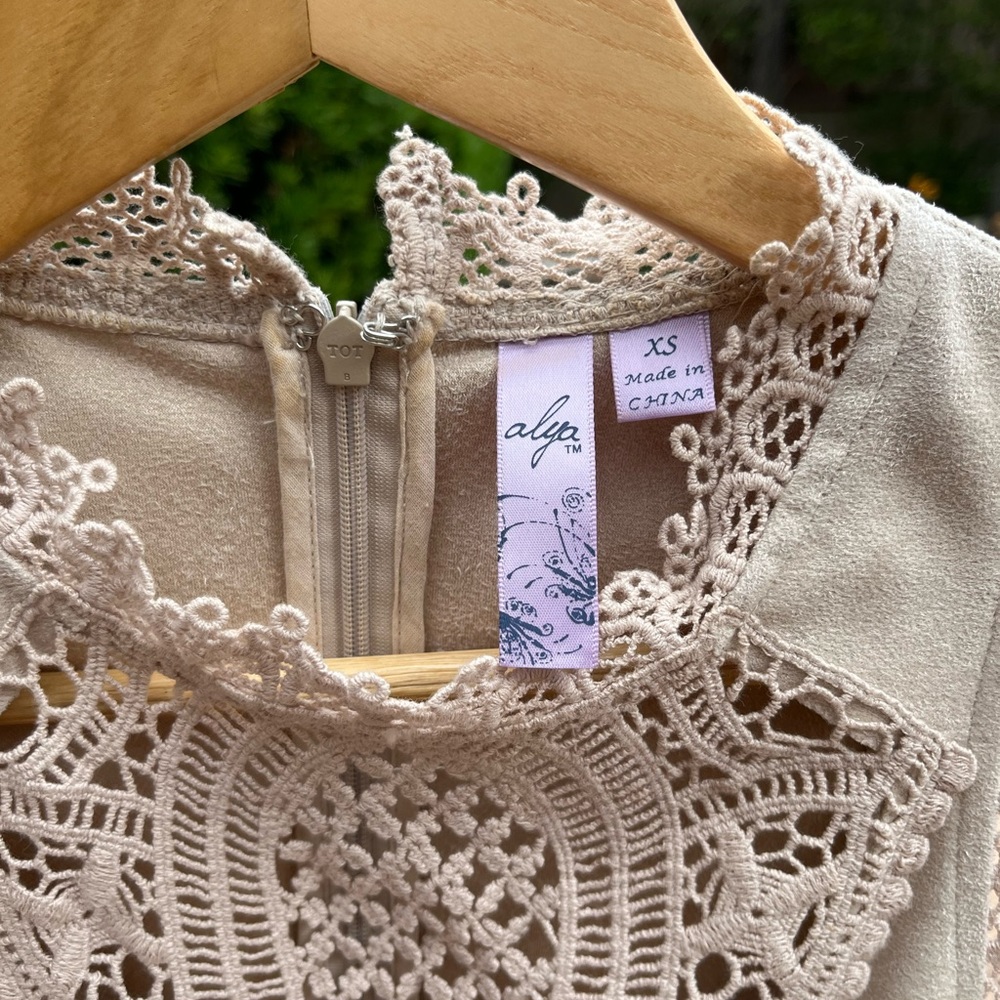 Cream Graduation Dress XS